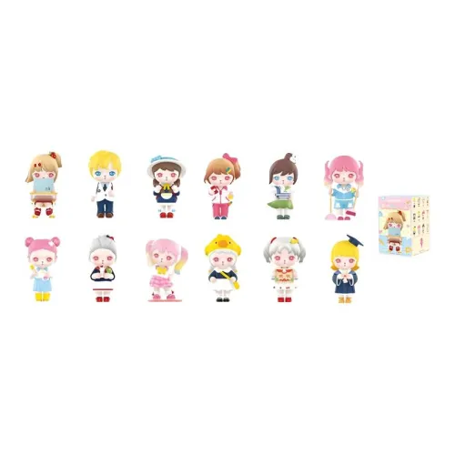 POP MART BUNNY Campus Collection Слепые коробки Один Mystery Коробка Целая коробка 12 шт