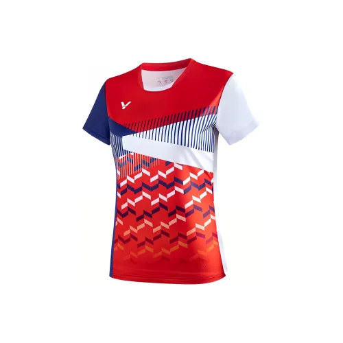 Victor Champion Series Competition Series T-Shirt Женская Красная