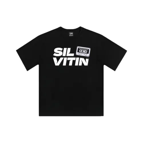SIL VITIN Черный Унисекс T-рубашки