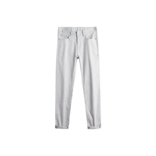 MH Белый Мужской Джинсы