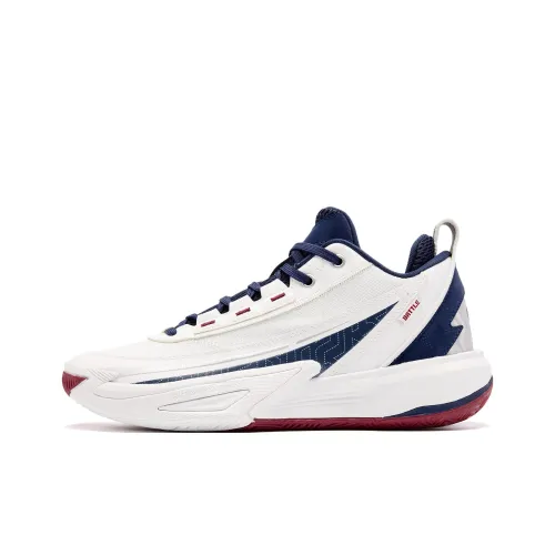 QIAODAN Покрытие Сцепление Легкий Дышащий Низкий Топ Баскетбольные Кроссовки Мужские Белый Синий