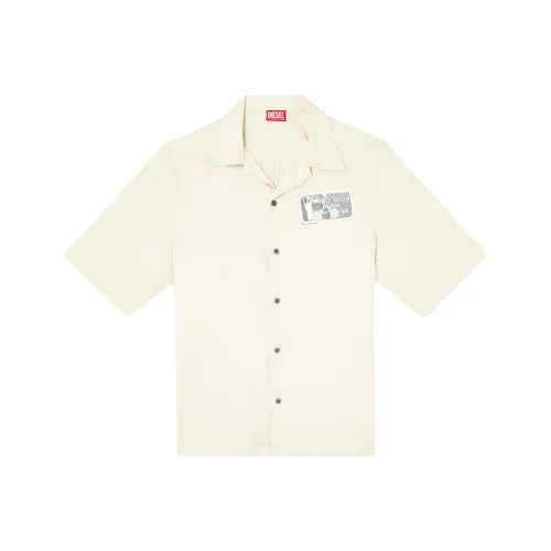 DIESEL Бежевые Мужские Рубашки