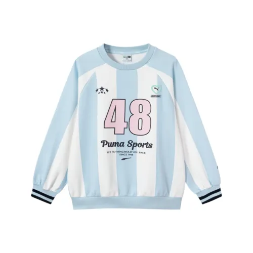 PUMA Синий Белый Тон 00381 Унисекс Свитшоты