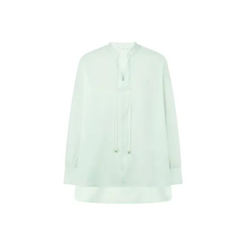 MEIYANG Зеленые Женские Рубашки