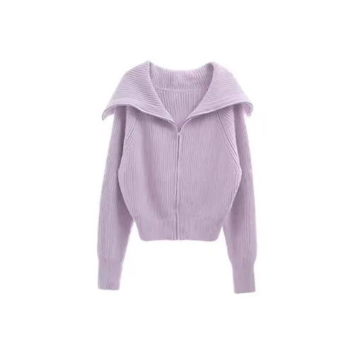 SYEEE WITH U Фиолетовый Женский Трикотаж