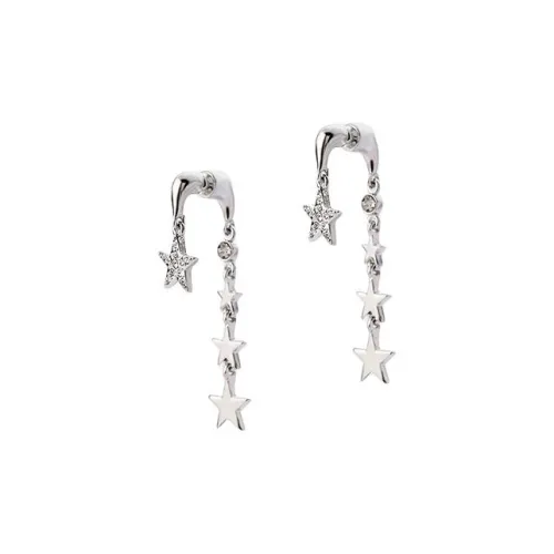 WEALTHYBOO Серьги-гвоздики из меди и сплава женские