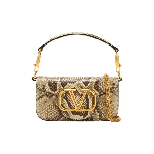 Valentino Locò Кожа Одно плечо Сумка Маленькая Женская Золотая