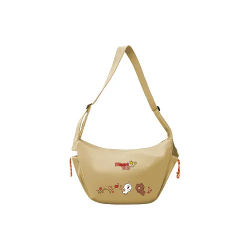 LINE FRIENDS Полиэстер Сумка через плечо Стандартная Унисекс Light Кофейный