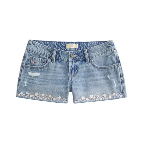 Hollister Blue Женские Джинсовые Шорты