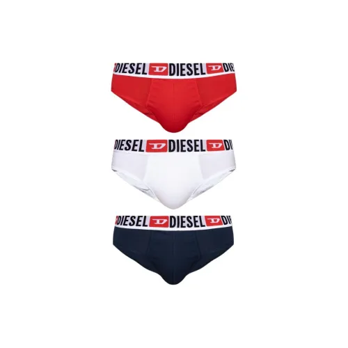 DIESEL 3 пачки красных + белых + синих черных мужских трусиков-бикини