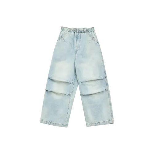 SUNTOMORROW Джинсы 2025 Spring Edition Синий Подростки