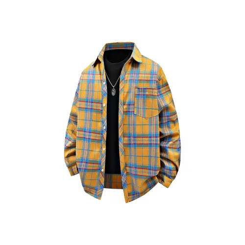 YUQIAN Желтый Не включено Базовый слой And Аксессуары Унисекс Рубашки