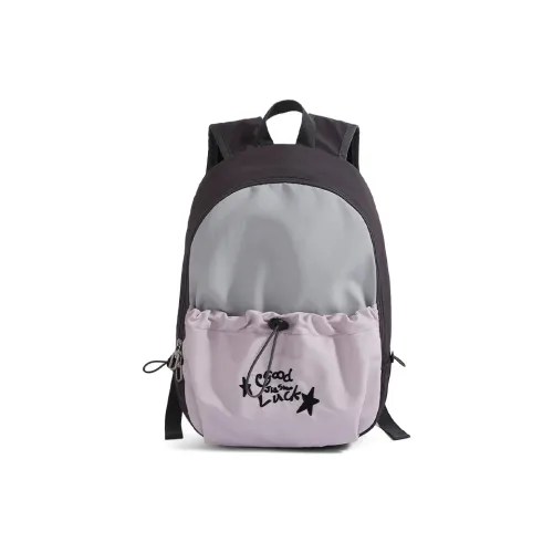 WHERE WHAT WHO Нейлоновый рюкзак женский светло-фиолетовый желтый