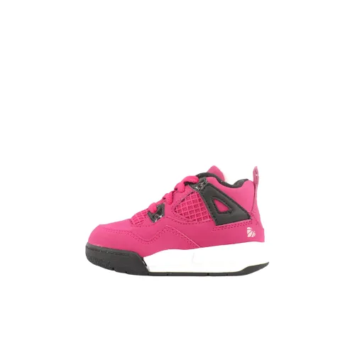 Jordan Air Джордан 4 MID Топ Обувь для малышей Темно-розовый Infant And Toddler