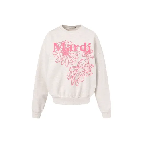 MARDI MERCREDI Three Flowers Collection Овсянка/Орхидея Женские Свитшоты
