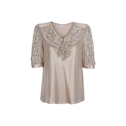 TANGXI Шампанское Женские Рубашки