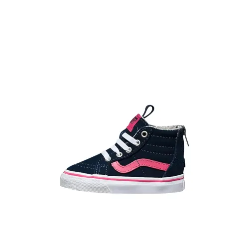 Vans SK8 HI Высокие кеды Обувь для малышей Синий Infant и Toddler