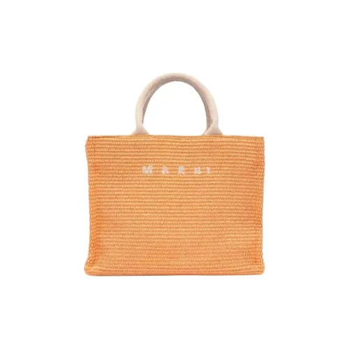 MARNI Basket Series Хлопок Тоут Сумка Сумка для покупок Сумка Маленькая Женская Апельсин