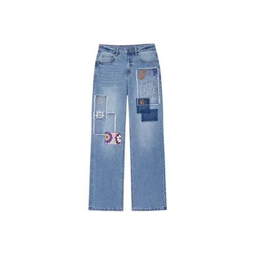 Desigual Blue Women's Jeans Desigual Синий Женские Джинсы