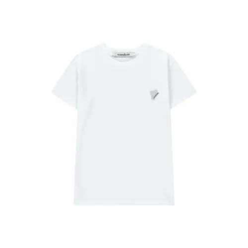 KIMHEKIM Мини Heart Patch Slim Fit T-Shirt T-Shirt Unisex
