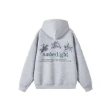 Светло-серый Pegasus, черный с буквенным принтом, передняя часть, буква, лошадь