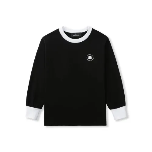 SUNTOMORROW T-рубашка 2025 Autumn Collection Черный Подростки