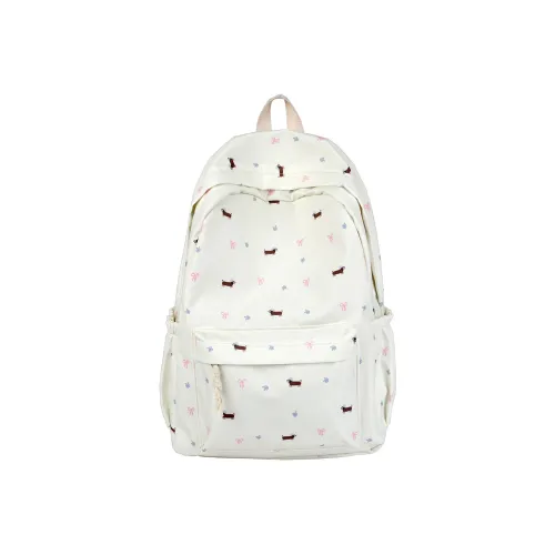 KOUDIXIONG Полиэстер Рюкзак Стандартный Подростки Белый