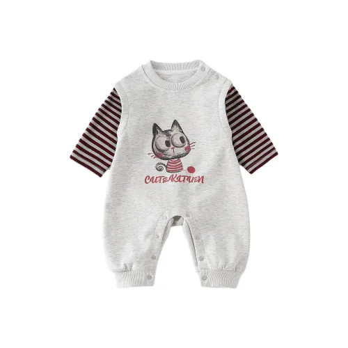 XiaoJinBu Серый Детский Комбинезон / Ползунки