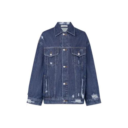 MEIYANG Джинсовый синий Женская Джинсовая куртка