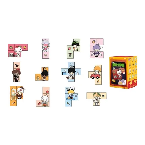 POP MART Dimoo Time Travel Коллекция Слепые коробки Один Mystery Коробка Целая коробка 12 шт