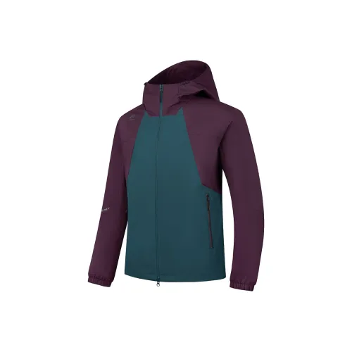 QIAODAN Mountain God Series Куртки Пальто Мужской Космический Фиолетовый Морской Синий