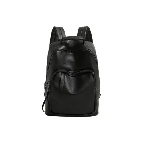 VIHUS Рюкзак из коровьей кожи стандартный мужской черный