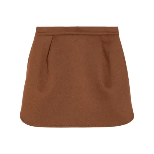 MaxMara Повседневные короткие юбки Женские Коричневый