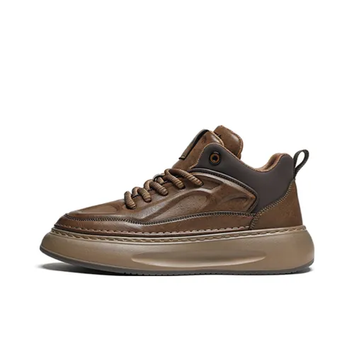 Волки • Семья QUNLANGSHIJIA MID Топ Скейтборд Кроссовки Мужские