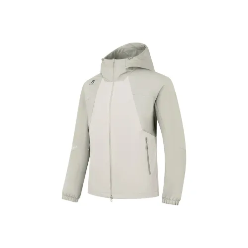 QIAODAN Mountain God Series Куртки Пальто Мужской Monet Серый Дымчатый Белый