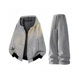 Топ верескового белого цвета + штаны верескового белого цвета