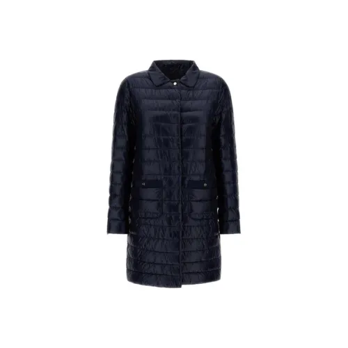HERNO Морской Синий Женский Пуховик