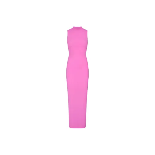SKIMS FITS EVERYBODY Без рукавов Средний воротник Платье Без рукавов Платье Женское Неоновая орхидея Неоновая орхидея