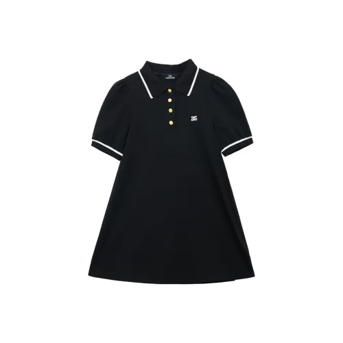 SUNTOMORROW Платье 2025 Весна Лето Отбеленный Подростки