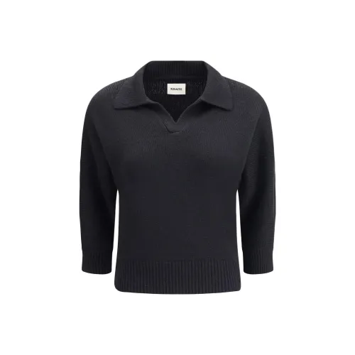 KHAITE Черное Женское Поло