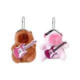 Красный Гитара Темно-Коричневый Капибара + Красный Гитара Розовый Капибара