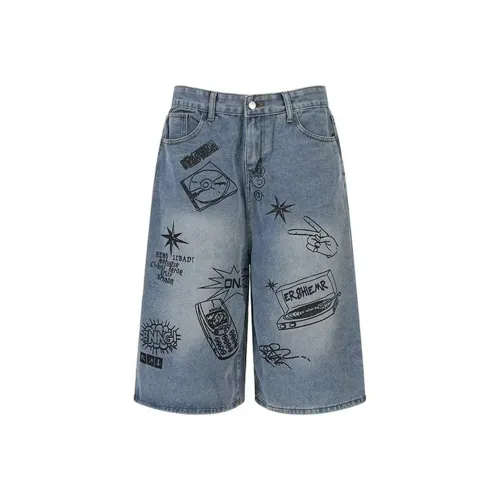 TAOKK Blue Unisex Джинсовые шорты