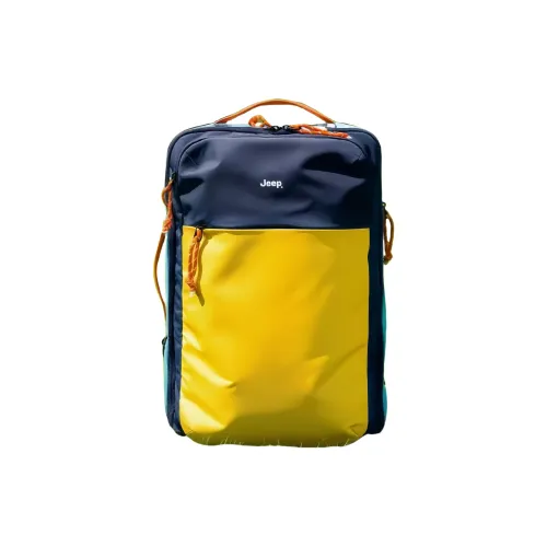 JEEP Oxford Рюкзак Стандартный Унисекс Синий Желтый