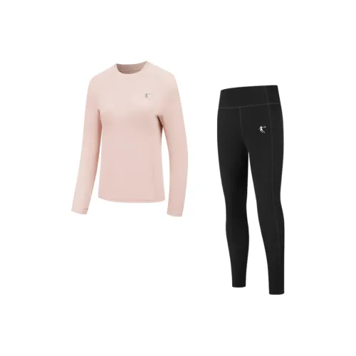 QIAODAN Фитнес Комплект Женский Cloud Pink Black