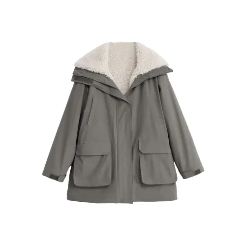 QIAOMONVHAI Хлопковый пуховик женский