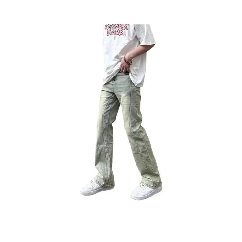 GEOGRE ALEX Желтый Грязь Мужские Джинсы