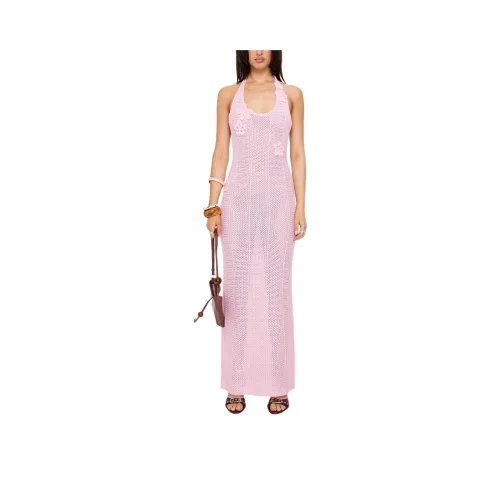 PRINCESS POLLY Налание Халтер Crochet Maxi Dress Slip Платье Женское