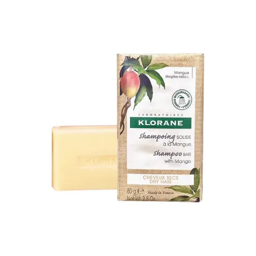 KLORANE Твердый шампунь Mango Nourishing Cleansing 80г