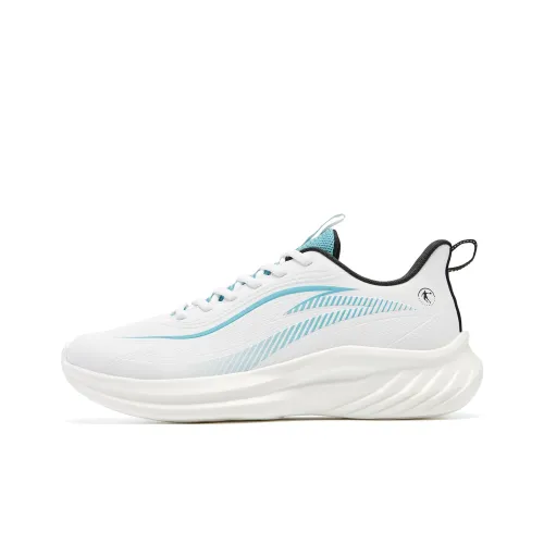 QIAODAN Enjoy The Rain Беговые кроссовки Низкий топ Jordan Белый Небесно-синий Мужской