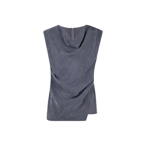 MEIYANG Темно-синие женские майки